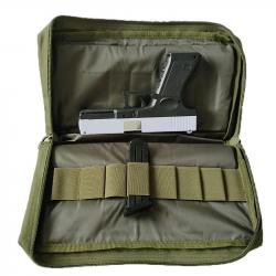 Sacoche pour armes de poing + chargeurs et accessoires - vert - LIVRAISON GRATUITE