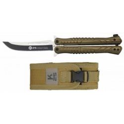 Couteau papillon K25 coyote-Lame 10 cm