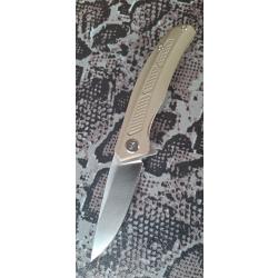 Nightwolf NW06 - Couteau pliant - Lame D2 - Manche G10 kaki - EDC