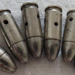 cartouches inertes d'usine 9 x 19 allemandes seconde guerre mondiale code "asb"(DWM)