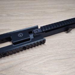 Montage rail picatinny avec double rails latéral pour FAMAS F1 / AEG CYBERGUN / MARUI