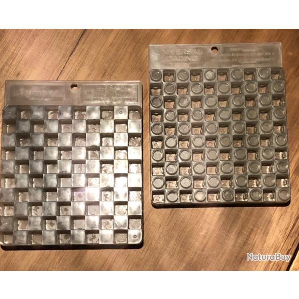 2 plateaux rechargement lyman Universal loading Tray