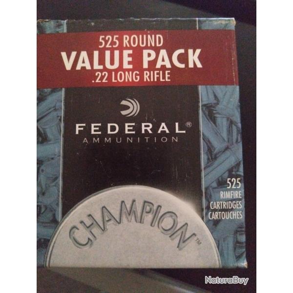 Pack environ 300 cartouches FDRAL CHAMPION 22LR Haute Vitesse + Bote de 50 GECO 22LR