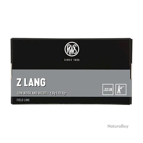 BALLES RWS Z LANG COURT 1,9g , CALIBRE:22LR. Lot de 8 Boites de 50.