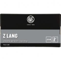 BALLES RWS Z LANG COURT 1,9g , CALIBRE:22LR. Lot de 10 Boites de 50.