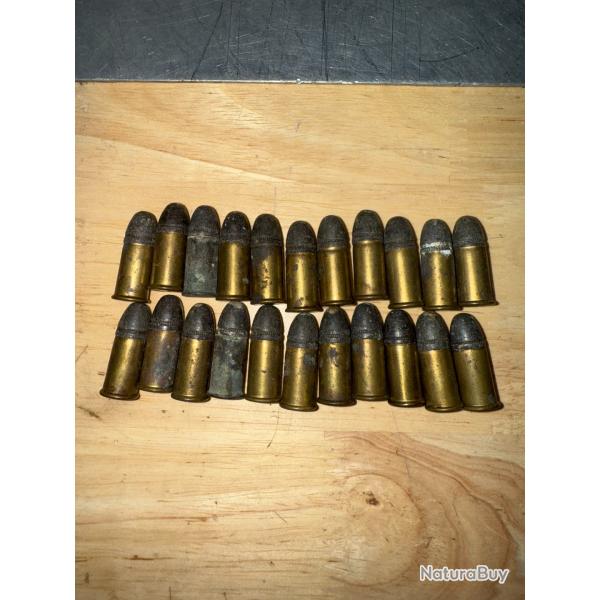 1 LOT DE 22 BALLES ORIGINALES CALIBRE 380 BULLDOG