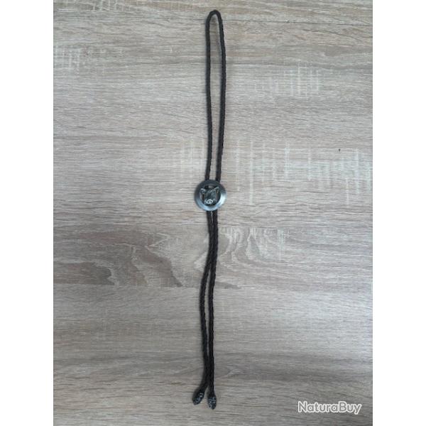 bolo de collection vintage motif sanglier cuir synthtique destockage chasse enchere