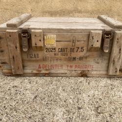 Caisse munition bois 7.5