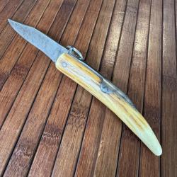 COUTEAU CORNILLON BOIS DE CERF XlX Éme FONCTIONNE PARFAITEMENT