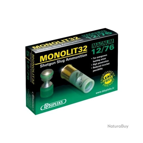 Cartouche  balle DDUPLEKS monolit 32 cal.12/70 32g par 5