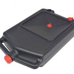Récipient portable noir 10 L pour huile usée - Accessoire pratique pour l'entretien véhicule