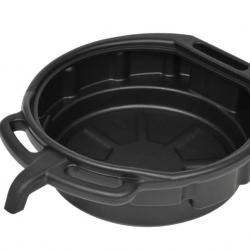 Bac de vidange d'huile 16 L noir avec bec verseur - Accessoire pratique pour l'entretien véhicule