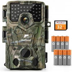 Caméra de Chasse 4K HD Carte 32GB Étanche IP66 Vision Nocturne
