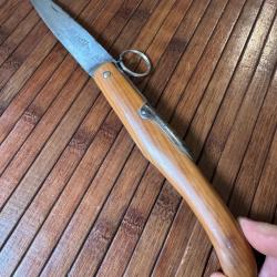 COUTEAU DE POILUS ARMÉ FRANÇAISE WW1 14-18 CONTRAT MILITAIRE SIGLÉ COUPÉ DU RASOIR LÉZARD SUPERBE