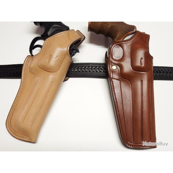 ETUI CUIR COMBAT pour S&W 686  (Entreprise artisanale franaise)
