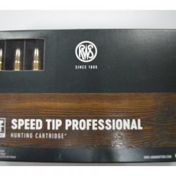 1 BOITE DE 20 MUNITIONS RWS CALIBRE 300 WM SPEEDTIP PROFESSIONAL 10.7G/165GR NEUVE