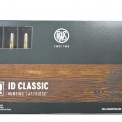 1 BOITE DE 20 MUNITIONS RWS CALIBRE 7X64 EN ID CLASSIC 11.5G/177GR NEUVE