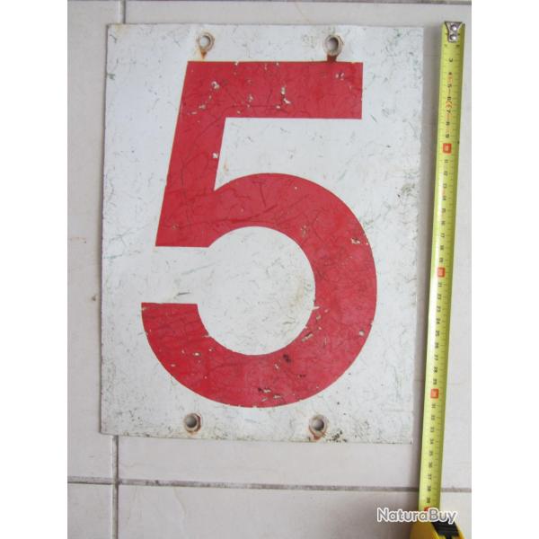 Plaque de gare en mtal N5 - Annes 50-60