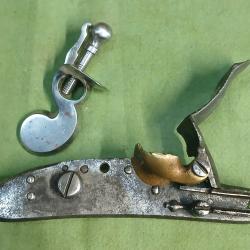 Platine silex de pistolet réglementaire autrichien mle 1798