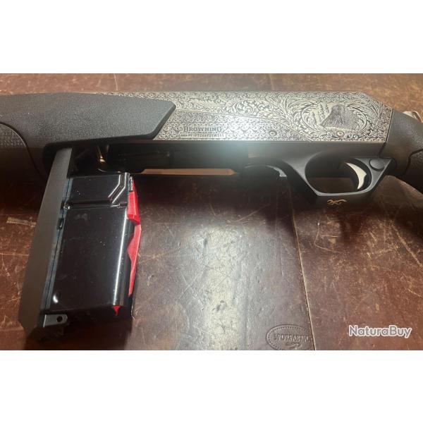 ! NOUVEAUTE! BAR 4X PLATINIUM CALIBRE 300WIN MAG CROSSE TROU DE POUCE BLACK/BLACK BUSC REGLABLE