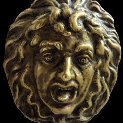 Plaque de baudrier de sapeur à la tête de méduse 1er empire