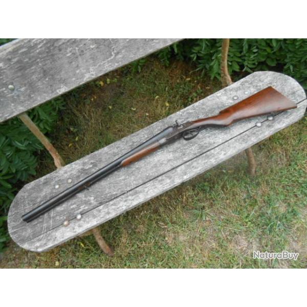 vieux fusil a chiens calibre 16 , sorti de grenier