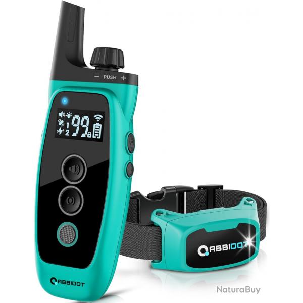 Collier Dressage Chien tanche 1000 mtres tanche 4 Modes Tlcommande Rglable Lumire LED