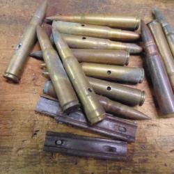 lot 30 karabiner 98k G98 neutra percées+ percutées mauser fusil ww1 7.92 8x57JS