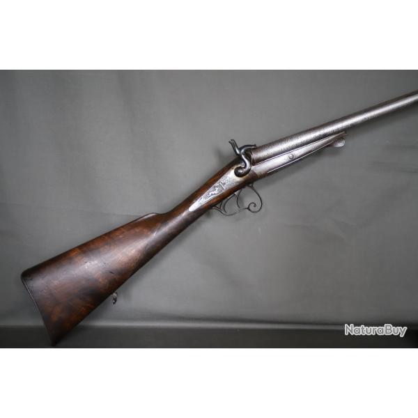 Fusil de chasse de luxe calibre 16  broche type lefaucheux - 2nde moiti 19me sicle