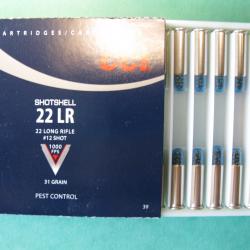 Box de 20 cartouches 22 LR grenaille pour petits nuisible ou serpents CCI neuves