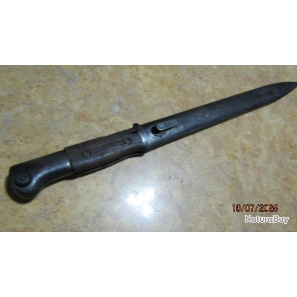 baionnette fusil mauser G98  ww1 premire guerre mod 1914 1 type monomatricule ww1  F.P.