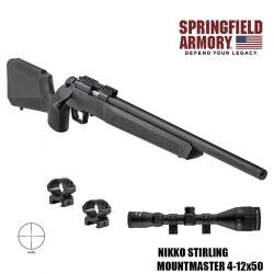Pack carabine Springfield Armory Rimfire Target + NIKKO STIRLING MOUNTMASTER 4-12x50 Montage bas