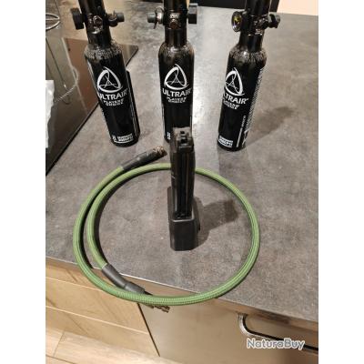 Tuyau 4500 Psi 50,8 Cm Pour Station De Charge HPA - Connexion Rapide Acier Inoxydable Haute Résistance