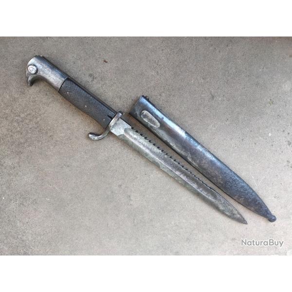 Rare baionnette KS 98 du modèle réglementaire allemande ww1 W14