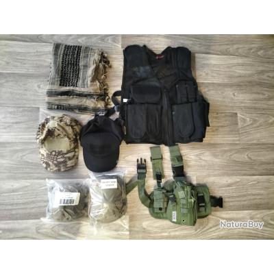 Lot De 21 Pochettes Tactiques – Airsoft / Paintball – Tailles Diverses – Occasion