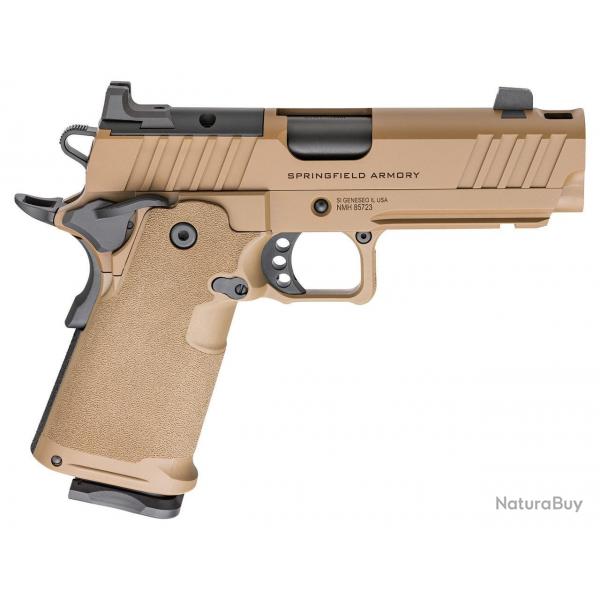 PISTOLET SPRING 1911 DS PRODIGY COYOTE 9X19 CANON 4.25 - 1 CHARG 17CPS+1 CHARG 20