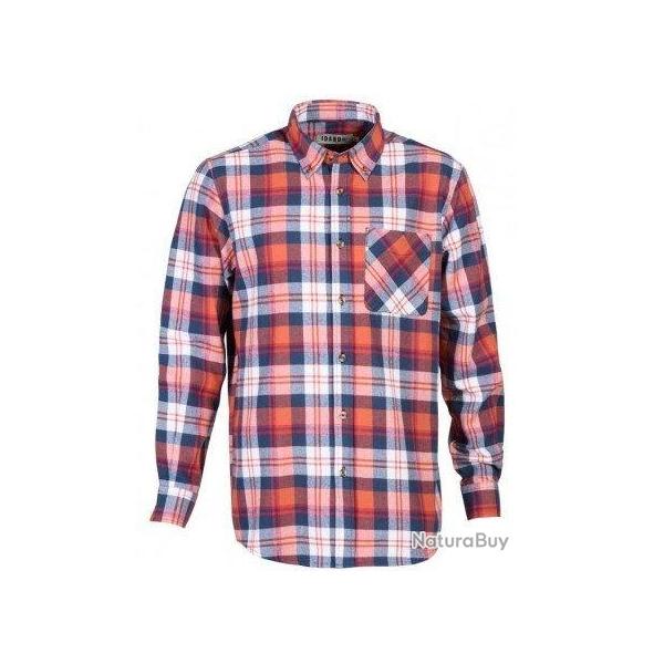 Chemise  carreaux Gordes rouge PERCUSSION