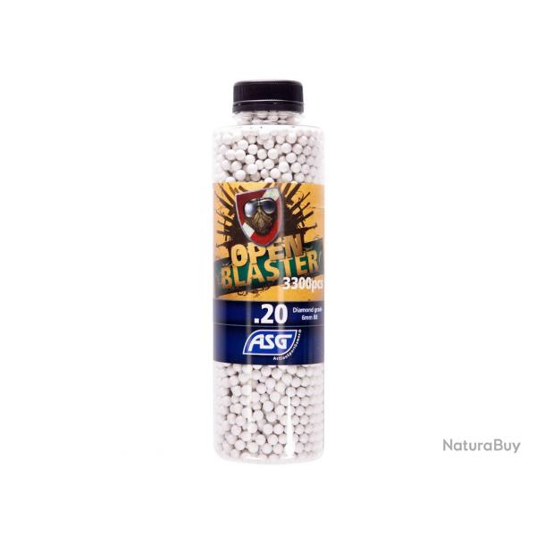 BILLES BIO 0.20G OPEN BLASTER EN BOUTEILLE DE 3300 "ASG"