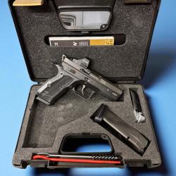 Pistolet CZ 75 Shadow 2 Compact OR "Optic Ready" calibre 9x19 + Holosun 507k