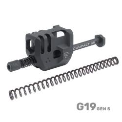Strike Industries - Compensateur Mass Driver pour Glock 19 Gen5 - Noir