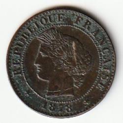 PIECE DE MONNAIE FRANCE 1 CENTIME CERES 1878 A