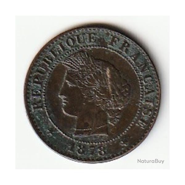 PIECE DE MONNAIE FRANCE 1 CENTIME CERES 1878 A