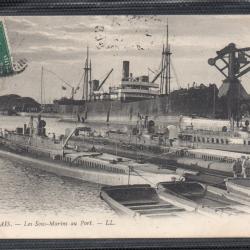 CPA - MARINE MILITAIRE - " CALAIS "LES SOUS - MARIN AU PORT  N°3718