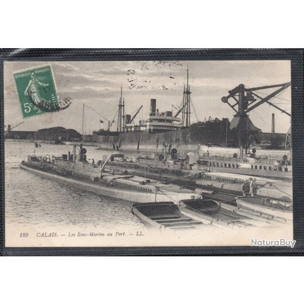 CPA - MARINE MILITAIRE - " CALAIS "LES SOUS - MARIN AU PORT  N3718