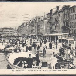 CPA - TOULON - Carre du Port -Embarquement des vivres  N°3429