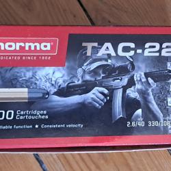 22LR NORMA TAC-22 PACK DE 500 MUNITIONS