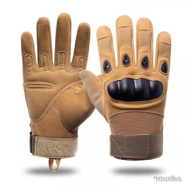 Gant tactique coqu - compatible cran de tlphone - kaki - LIVRAISON GRATUITE