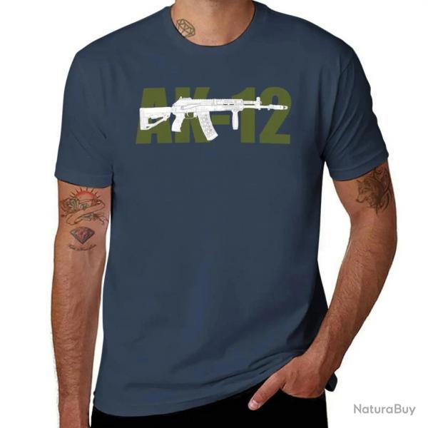 T-shirt fusil d'assaut AK-12 - Navy / 4XL