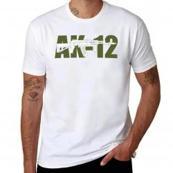 T-shirt fusil d'assaut AK-12 - Blanc / M