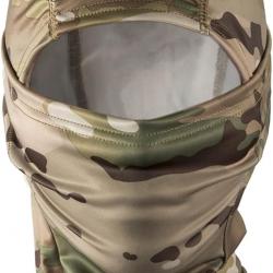 Masque Tactique Complet en Silicone et Tissu Elastique Camouflage pour Chasse Airsoft Vélo Camo
